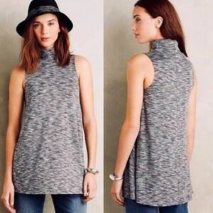 Anthropologie Postmark Space Dye Sleeveless Swing Tunic Top Size Large
